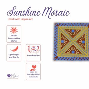 Sunshine Mosaic | Handcrafted Lippan Art Frame