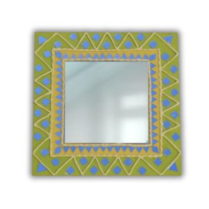 Mystic Meadow | Handcrafted Lippan Art Mirror Frame