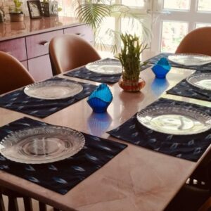 Drops of Indigo Cotton Table Mats