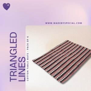 Triangled Lines |  Cotton Table Mats