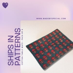 Ships in Patterns |  Cotton Table Mats