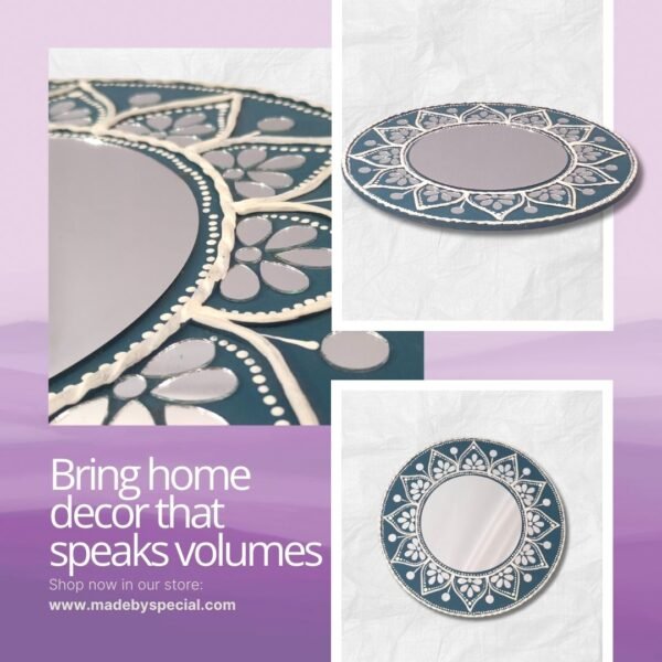 Reflecto Blue | Mirror the Charm, Handcrafted with Heart - Image 6