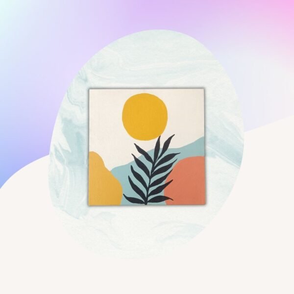Golden Breeze | Bold shapes, earthy hues art that speaks - Image 2