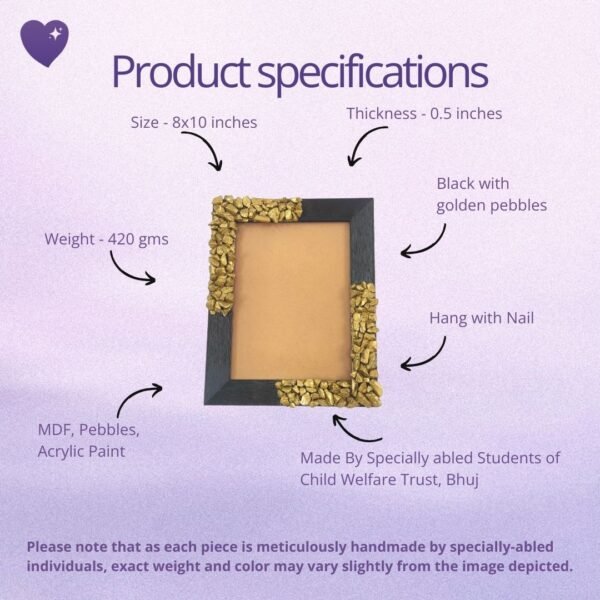 Aurora Dreams | Handcrafted Stone Photo Frame - Image 3